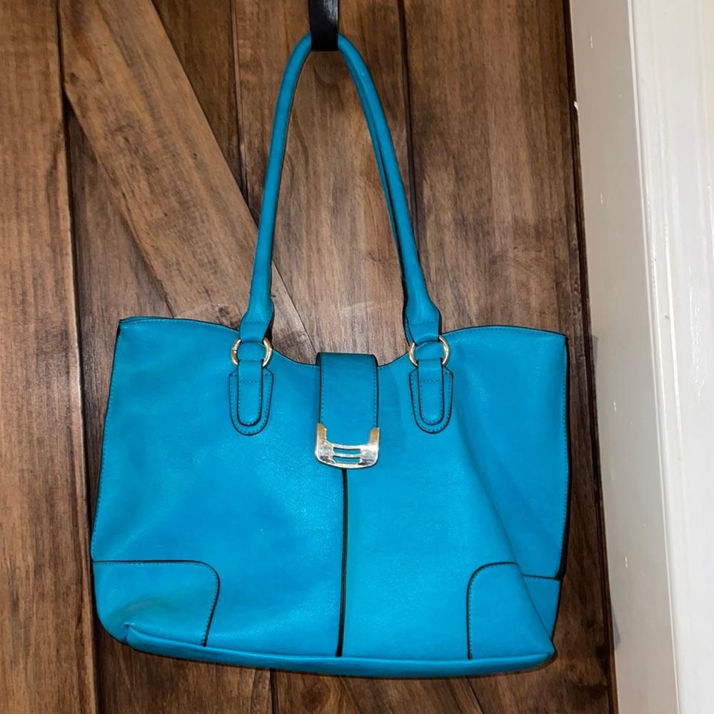 Turquoise purse boutique brand name blush